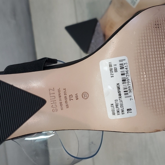 NEW SCHUTZ Womens Arielle Rhinestone Heels Sandals Shoes sz 7B - Picture 12 of 15